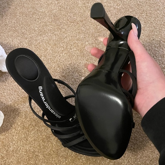 BRAND NEW Alexander Wang Logo Heel Sandal!! - Picture 2 of 5
